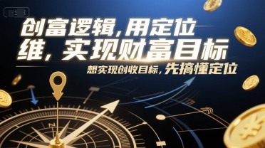 创富逻辑，用定位思维实现财富目标，想实现创收目标，先搞懂定位 - 创享网-创享网