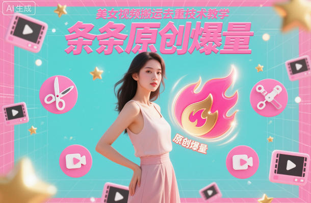 美女视频搬运去重技术教学，条条原创爆量-创享网
