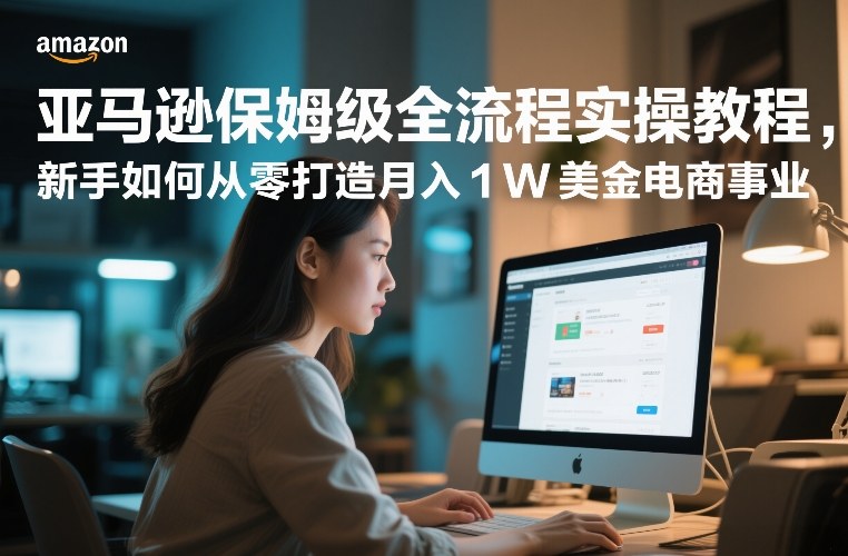 亚马逊保姆级全流程实操教程,新手如何从零打造月入1W美金电商事业-创享网