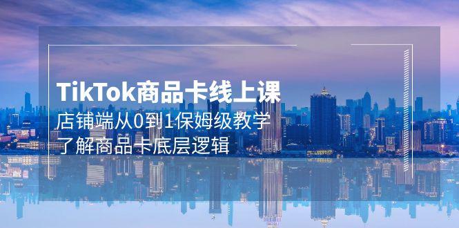 (9843期)Tk商品卡线上课，店铺端从0到1保姆级教学，了解商品卡底层逻辑(20节) - 创享网-创享网