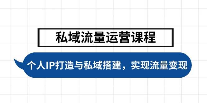 私域流量运营课程，个人IP打造与私域搭建，助力学员实现流量变现 - 创享网-创享网