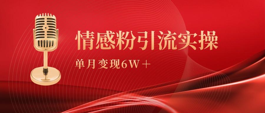 (9473期)单月变现6w+，情感粉引流变现实操课 - 创享网-创享网