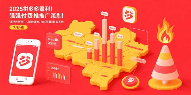 2025拼多多盈利地图：强付费推广策略/活动爆流/自然流量获取系统(7月更新 - 创享网-创享网