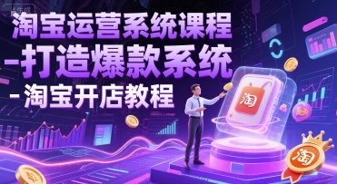 淘宝运营系统课程-打造爆款系统-淘宝开店教程 - 创享网-创享网