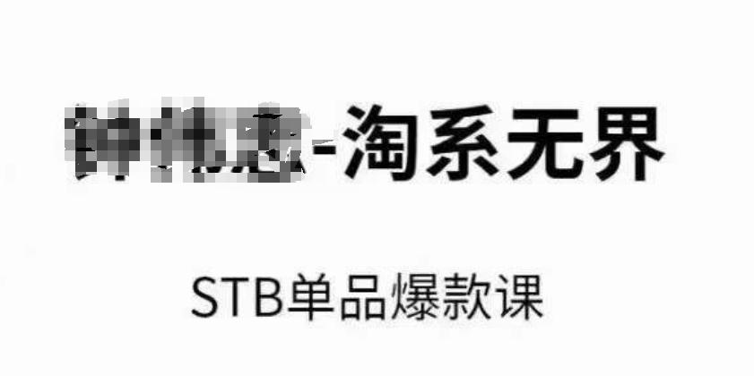 淘系无界STB单品爆款课(2024)，付费带动免费的核心逻辑，万相台无界关键词推广/精准人群的核心 - 创享网-创享网