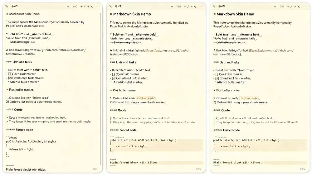PaperTodo极简Windows桌面便签｜开源免费无登录，待办清单+MD笔记一键贴边收纳