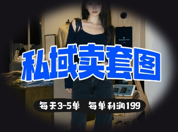私域卖套图每天3-5单，每单利润99 - 创享网-创享网