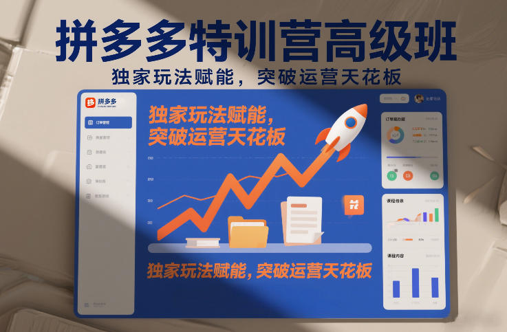 拼多多特训营高阶班，独家玩法赋能，突破运营天花板(更新26年4月24日) - 创享网-创享网