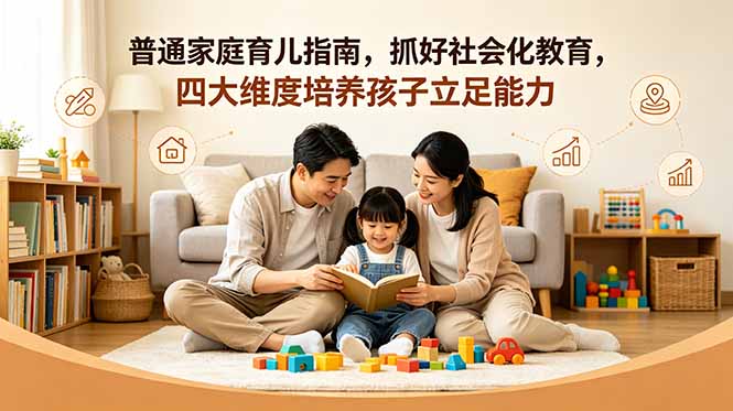 付费文章：普通家庭育儿指南，抓好社会化教育，四大维度培养孩子立足能力-创享网