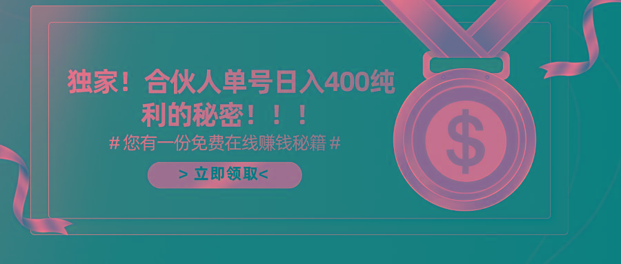 (10028期)合伙人广告撸金最新玩法，每天单号400纯利 - 创享网-创享网