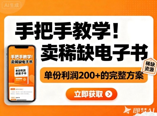 手把手教学！在小红书卖稀缺电子书，单份利润2张+的完整方案-创享网