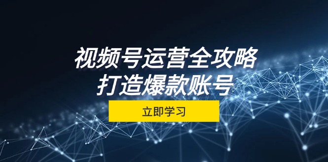 视频号运营全攻略，从定位到成交一站式学习，视频号核心秘诀，打造爆款... - 创享网-创享网