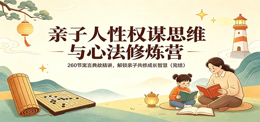 亲子人性权谋思维与心法修炼营：260节寓言典故精讲，解锁亲子共修成长智慧(完结)-创享网