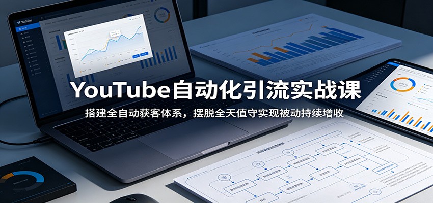 YouTube自动化引流实战课：搭建全自动获客体系，摆脱全天值守实现被动持续增收-创享网