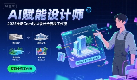 AI赋能设计师， 2025全新comfyui设计全流程工作流 ，室内-建筑-景观-美术，零基础直接上手 - 创享网-创享网