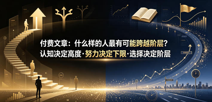 付费文章：什么样的人最有可能跨越阶层？认知决定高度·努力决定下限·选择决定阶层 - 创享网-创享网