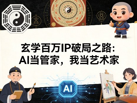 玄学百万IP破局之路：AI当管家，我当艺术家 - 创享网-创享网