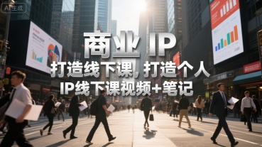 商业IP打造线下课，打造个人 IP线下课视频+笔记 - 创享网-创享网