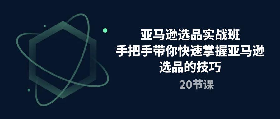 亚马逊选品实战班，手把手带你快速掌握亚马逊选品的技巧(20节课 - 创享网-创享网