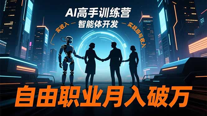AI高手训练营3.0，ChatGPT，Midjourney，智能体开发，自由职业月入破万-创享网
