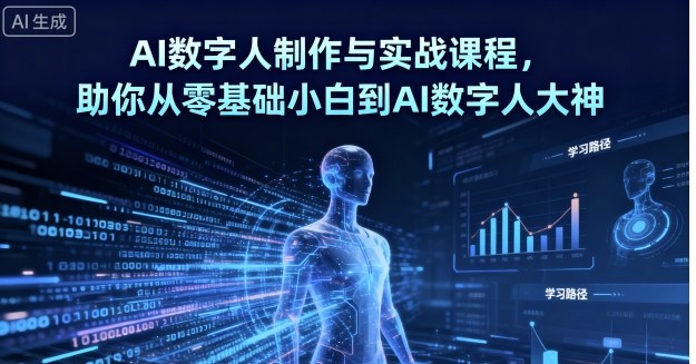 AI数字人制作与实战课程，助你从零基础小白到AI数字人大神 - 创享网-创享网