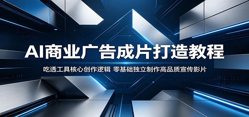 AI商业广告成片打造教程：吃透工具核心创作逻辑，零基础独立制作高品质宣传影片 - 创享网-创享网