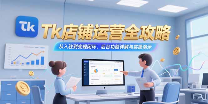 Tk店铺运营全攻略，从入驻到变现闭环，后台功能详解与实操演示 - 创享网-创享网