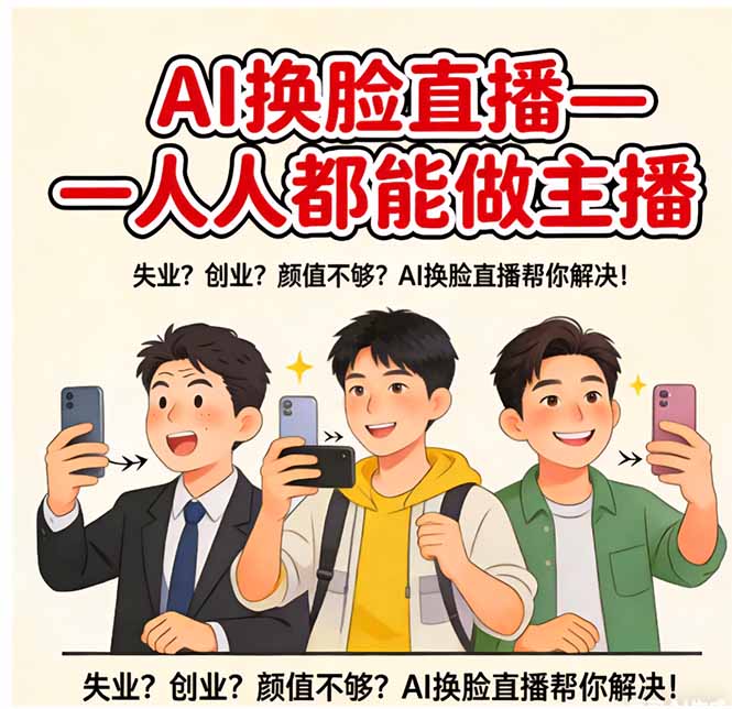 AI换脸直播，人人都能做主播-创享网