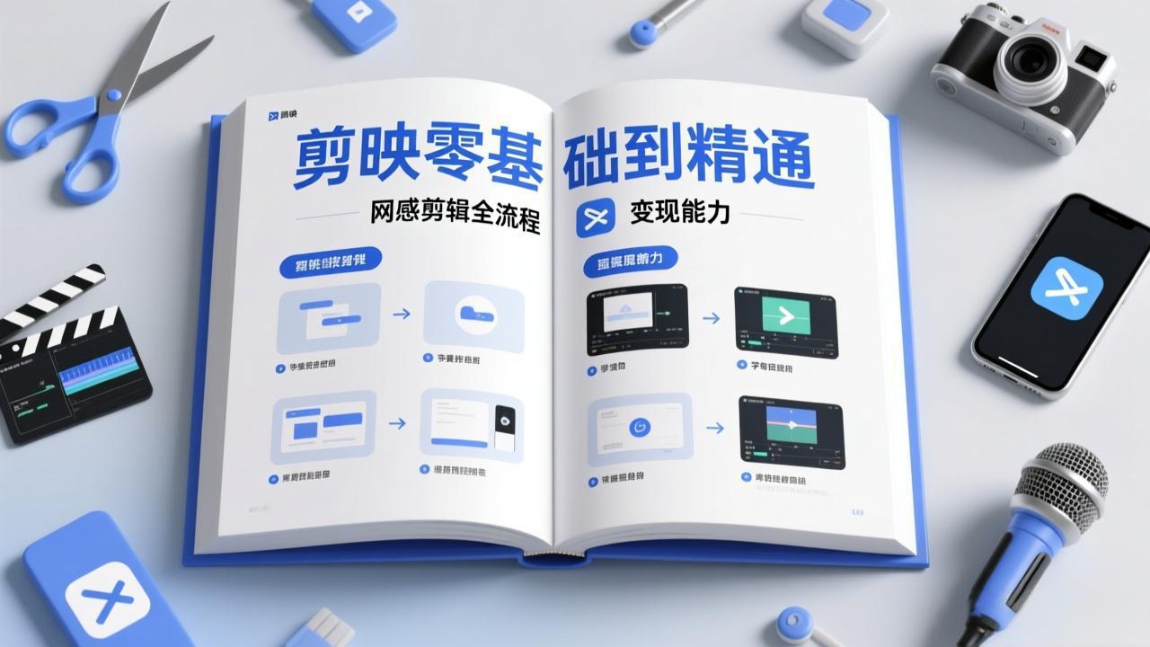 剪映零基础也能快速上手，从入门到精通掌握网感剪辑全流程，掌握能直接变现的剪辑能力-创享网