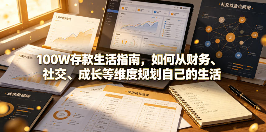 付费文章：100W存款生活指南，如何从财务、社交、成长等维度规划自己的生活 - 创享网-创享网
