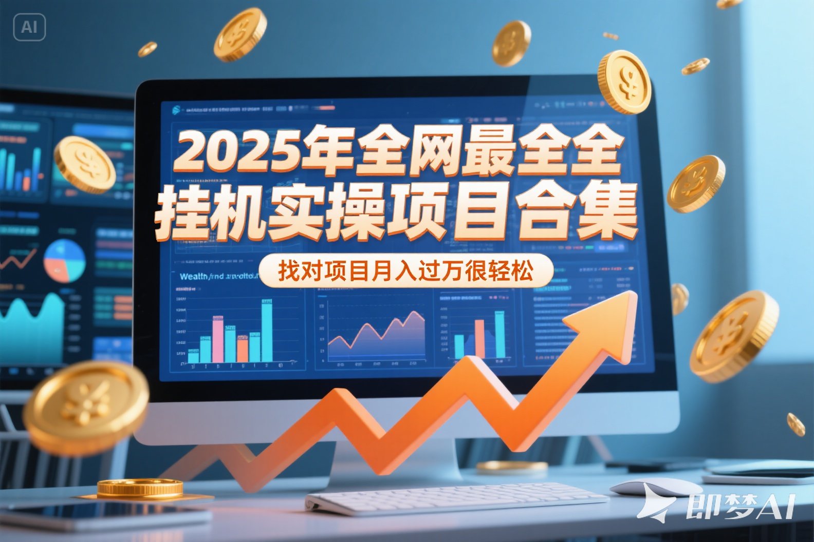 2025年挂机实操项目实操演练，挂机类型，AI直播类型，轻资产创业类型… - 创享网-创享网