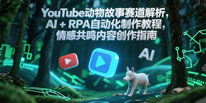 YouTube动物故事赛道解析，AI+RPA自动化制作教程，情感共鸣内容创作指南 - 创享网-创享网