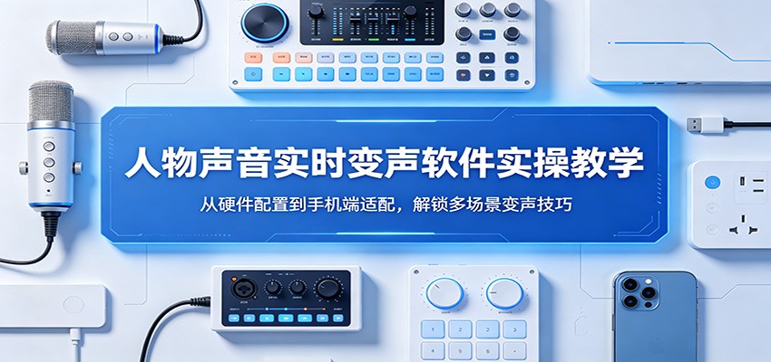 人物声音实时变声软件实操教学：从硬件配置到手机端适配，解锁多场景变声技巧 - 创享网-创享网