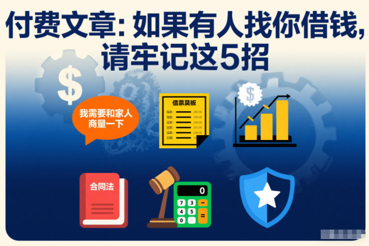 付费文章:如果有人找你借钱,请牢记这5招-创享网