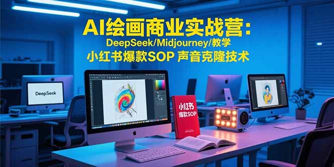 AI绘画商业实战营：DeepSeek/Midjourney/教学 小红书爆款SOP 声音克隆技术 - 创享网-创享网