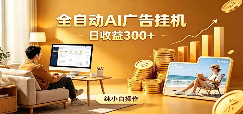 AI风口项目，全程解放双手，后台自动运行赚取收益，每天稳定收益300+-创享网