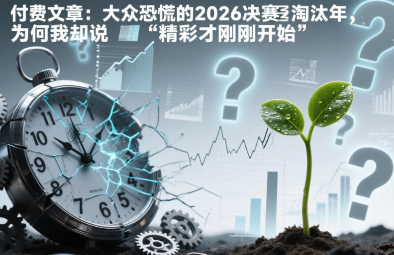 付费文章:大众恐慌的2026决赛淘汰年,为何我却说“精彩才刚刚开始”?-创享网