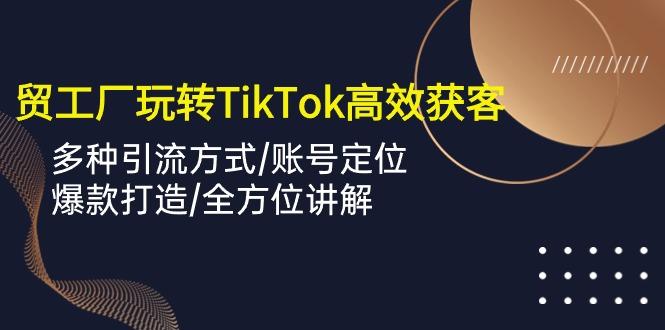 外贸工厂玩转TikTok高效获客，多种引流方式/账号定位/爆款打造/全方位讲解 - 创享网-创享网