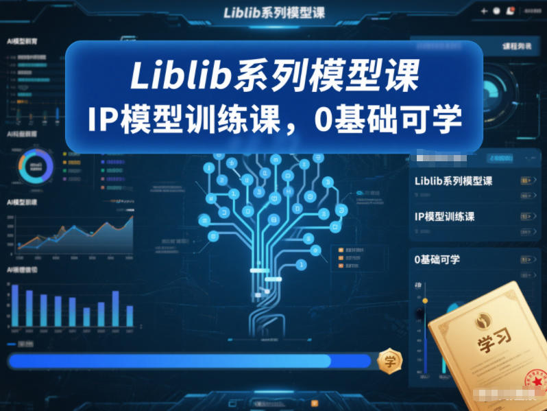 Liblib系列模型课,IP模型训练课,0基础可学-创享网