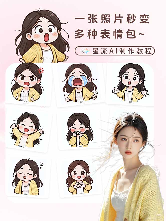 一张照片秒变N种专属表情包，三步搞定可爱搞怪治愈风，从此斗图聊天不再到处存别人图-创享网