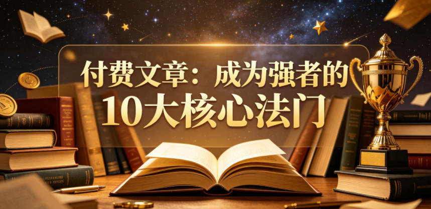 付费文章：成为强者的10大核心法门 - 创享网-创享网