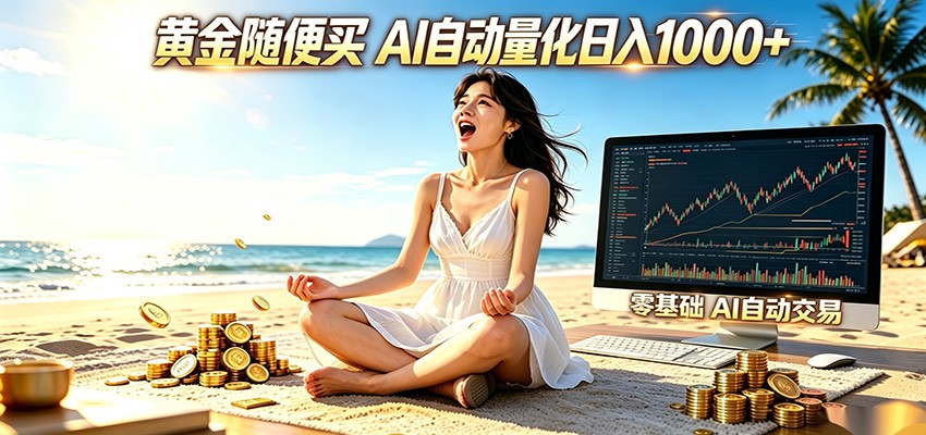黄金随便买？AI自动外汇量化交易 在家当皇帝 日入1000+-创享网