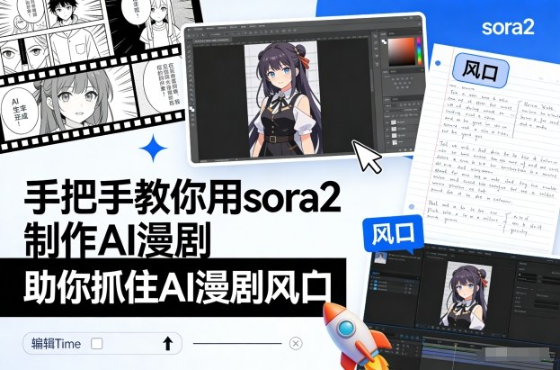 手把手教你用sora2制作AI漫剧,助你抓住AI漫剧风口-创享网
