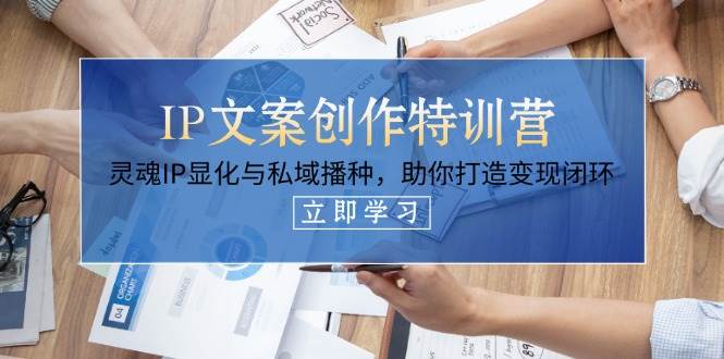 IP文案创作特训营，灵魂IP显化与私域播种，助你打造变现闭环(14节课) - 创享网-创享网