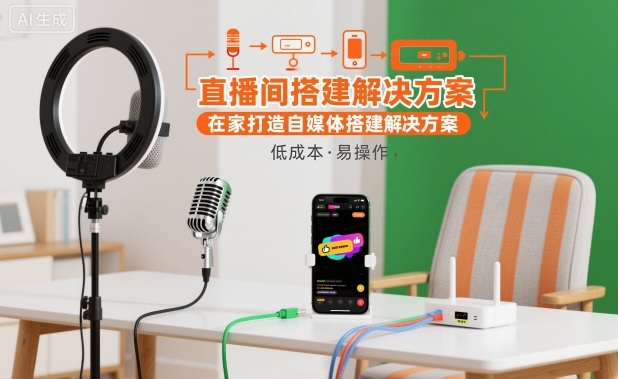 直播间搭建解决方案，在家打造自媒体搭建解决方案 - 创享网-创享网