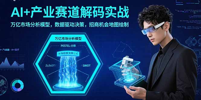 AI+产业赛道解码实战：万亿市场分析模型，数据驱动决策，招商机会地图绘制 - 创享网-创享网