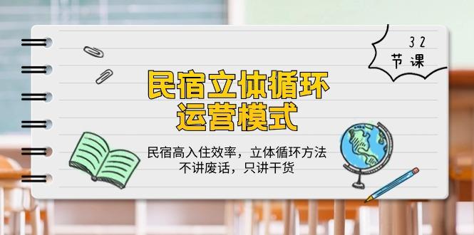 民宿 立体循环运营模式：民宿高入住效率，立体循环方法，只讲干货(32节 - 创享网-创享网