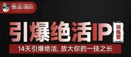 引爆绝活IP训练营，14天引爆绝活，放大你的一技之长 - 创享网-创享网