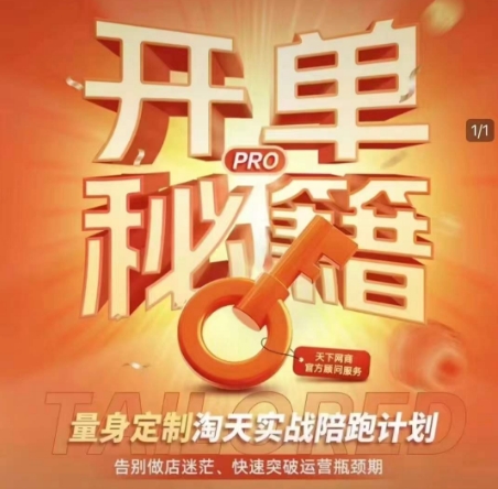淘宝开单秘籍PRO，量身定制淘天实战陪跑计划，告别做店迷茫、快速突破运营瓶颈期 - 创享网-创享网