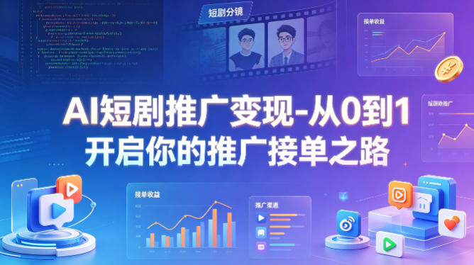 AI短剧推广变现-从0到1开启你的推广接单之路-创享网